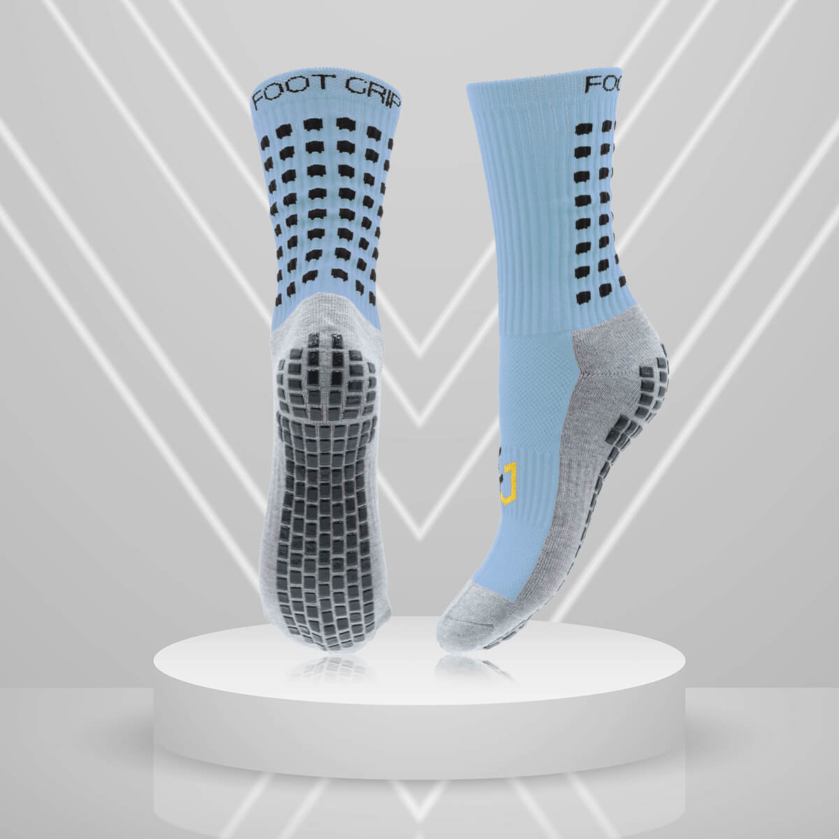 Mid Calf Length Grip Socks